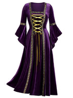Renaissance Medieval Velvet Dress – Costume Party, Themed Events