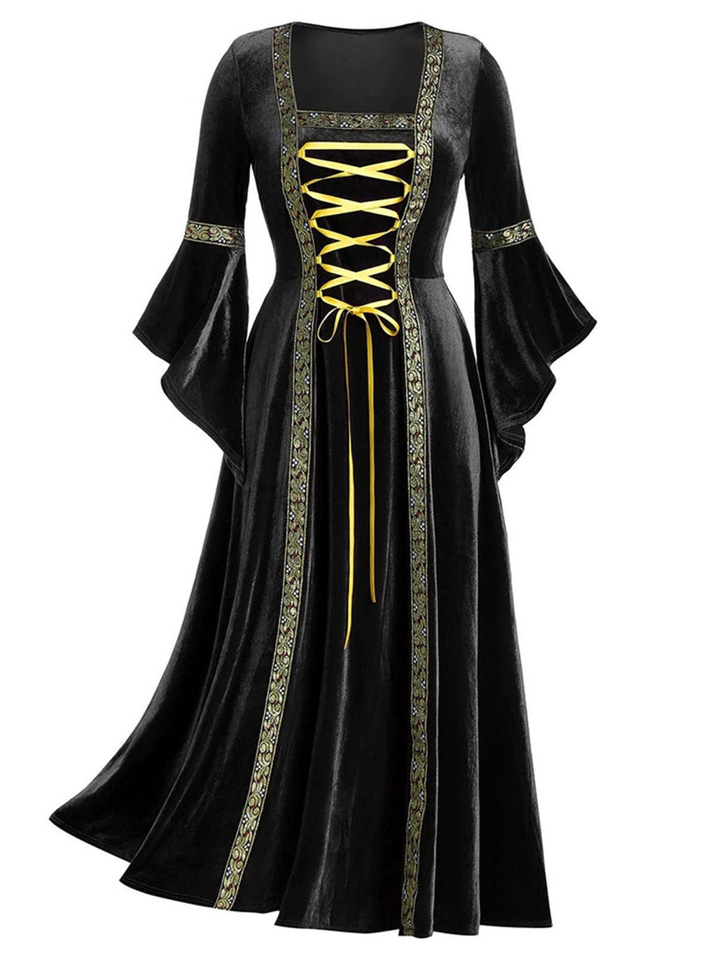 Renaissance Medieval Velvet Dress – Costume Party, Themed Events