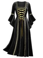 Renaissance Medieval Velvet Dress – Costume Party, Themed Events