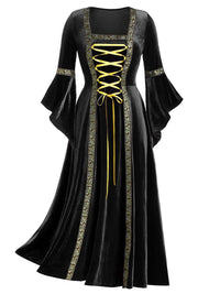 Renaissance Medieval Velvet Dress – Costume Party, Themed Events