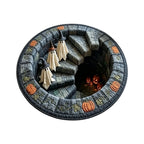 Round 3D Halloween Rug with Spooky Design – Home Decor, Halloween Party