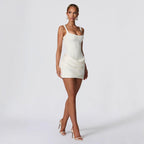Ruched Mini Dress for Women UK – Cocktail Dress Party Outfit & Evening Wear