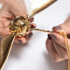 Ring Box with Golden Winged Orb – Luxury Jewelry Storage, Travel Gift
