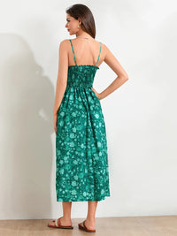 Floral Maxi Dress - Lightweight Fabric - Bohemian Style - Perfect for Summer Events