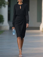 Long Sleeve Midi Dress for Women UK – Cocktail Dress & Evening Formal Wear