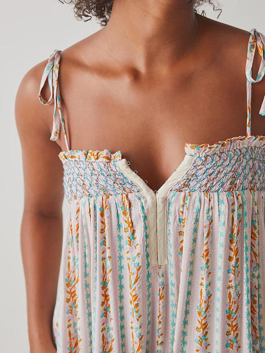 Boho Jumpsuit for Women - Lightweight Cotton, Casual Summer Outfit