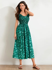 Floral Maxi Dress - Lightweight Fabric - Bohemian Style - Perfect for Summer Events