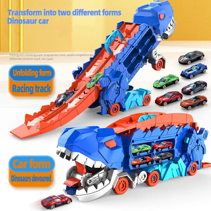 DinoRacer Play Set - Racing Adventure with Transformable Dinosaurs