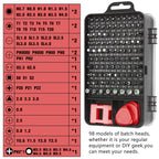 115-in-1 Precision Screwdriver Set with Magnetic Tools – DIY, Home Repair
