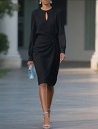 Long Sleeve Midi Dress for Women UK – Cocktail Dress & Evening Formal Wear