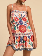 Floral Print Maxi Dress - Lightweight Cotton - Casual Summer Wear