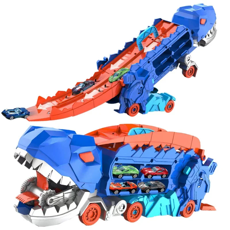DinoRacer Play Set - Racing Adventure with Transformable Dinosaurs