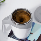 Self-Stirring Coffee Cup with Stainless Steel Inner Coating – Home, Travel