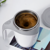 Self-Stirring Coffee Cup with Stainless Steel Inner Coating – Home, Travel