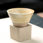 Set of 2 Traditional Cups with Artistic Glaze – Dining, Home Decor