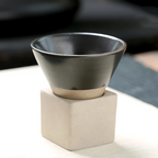 Set of 2 Traditional Cups with Artistic Glaze – Dining, Home Decor