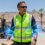 Sevaros AirFlow Vest™ Cooling Vest – Rechargeable Fan Powered, Ideal for Outdoor Work, Travel