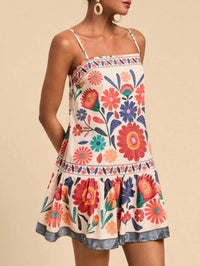 Floral Print Maxi Dress - Lightweight Cotton - Casual Summer Wear