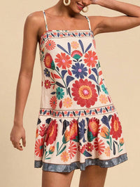 Floral Print Maxi Dress - Lightweight Cotton - Casual Summer Wear
