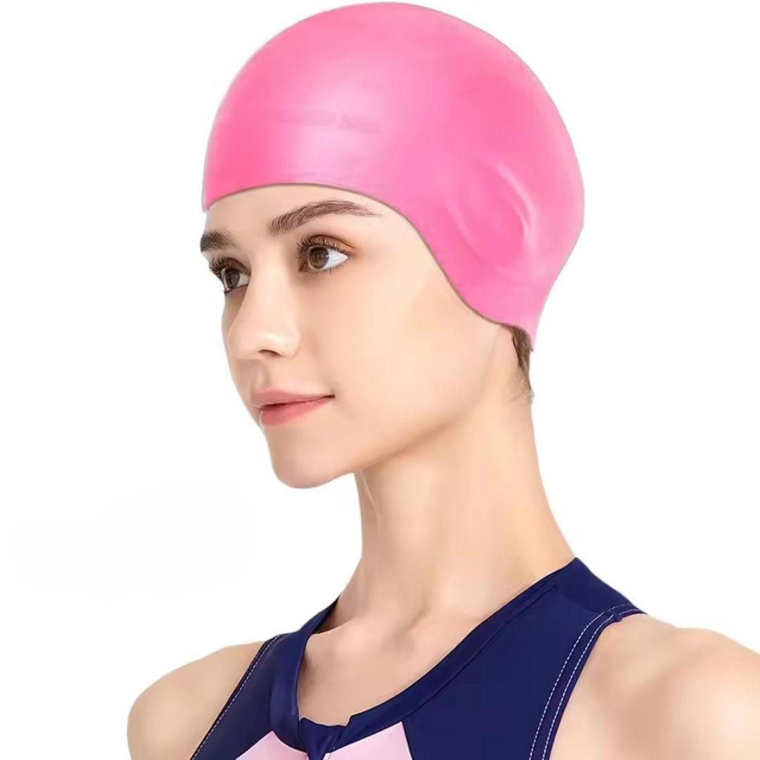 Silicone Swim Cap with Ear Protection – Swimming, Water Sports
