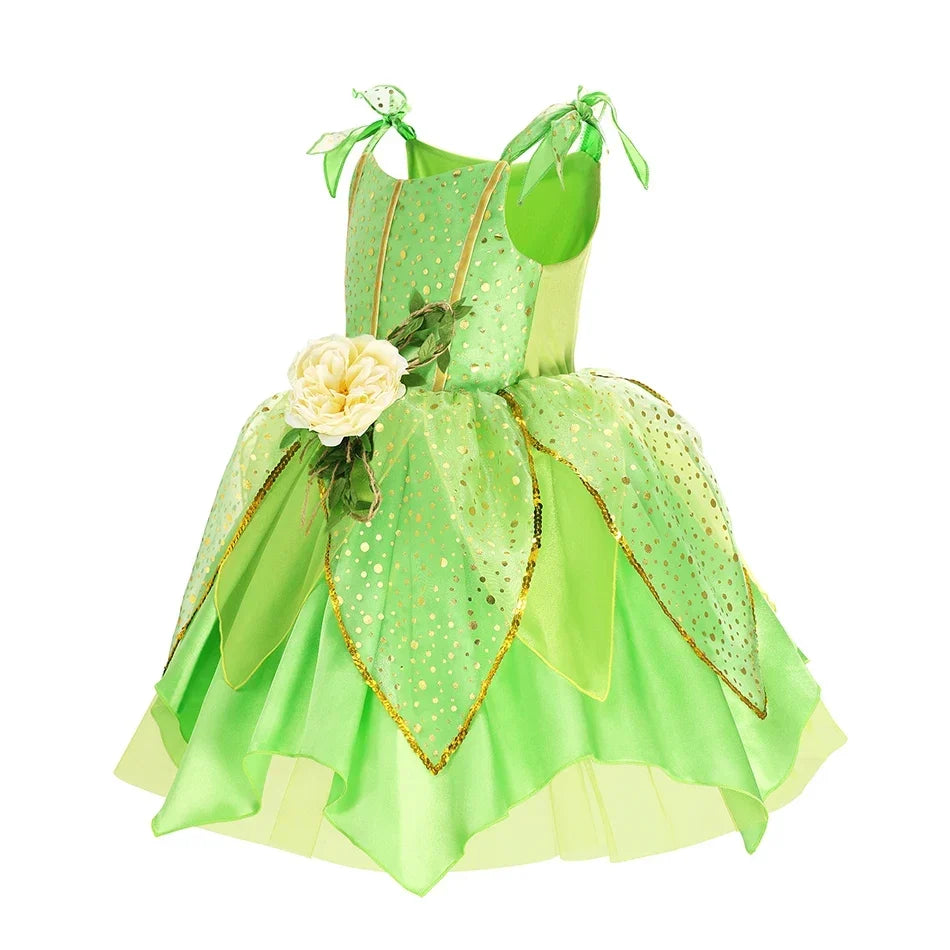 Sleeveless Cartoon Applique Dress with Round Neckline – Casual, Summer