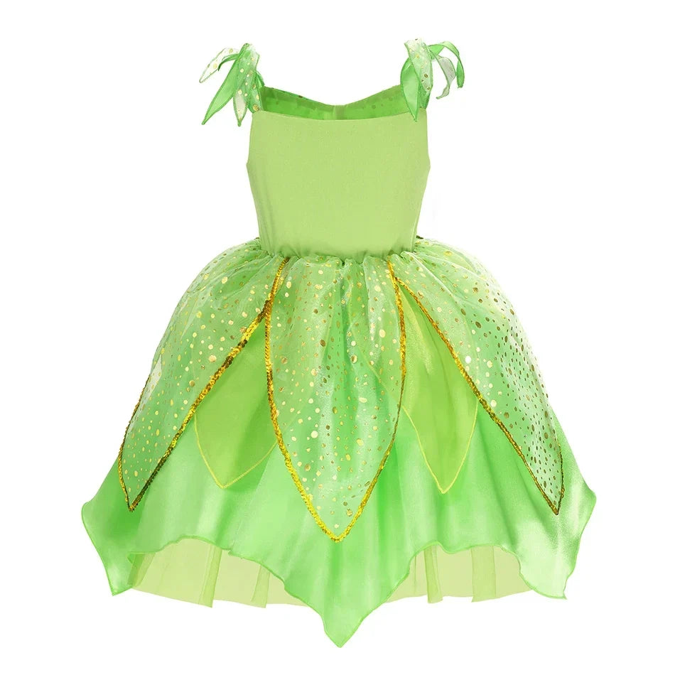 Sleeveless Cartoon Applique Dress with Round Neckline – Casual, Summer