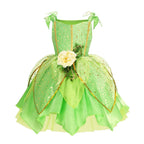 Sleeveless Cartoon Applique Dress with Round Neckline – Casual, Summer