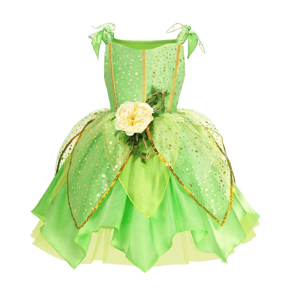 Sleeveless Cartoon Applique Dress with Round Neckline – Casual, Summer