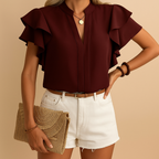 Sleeveless Elegant Women's Blouse | Lightweight Fabric | Dressy Top for Casual or Formal Occasions