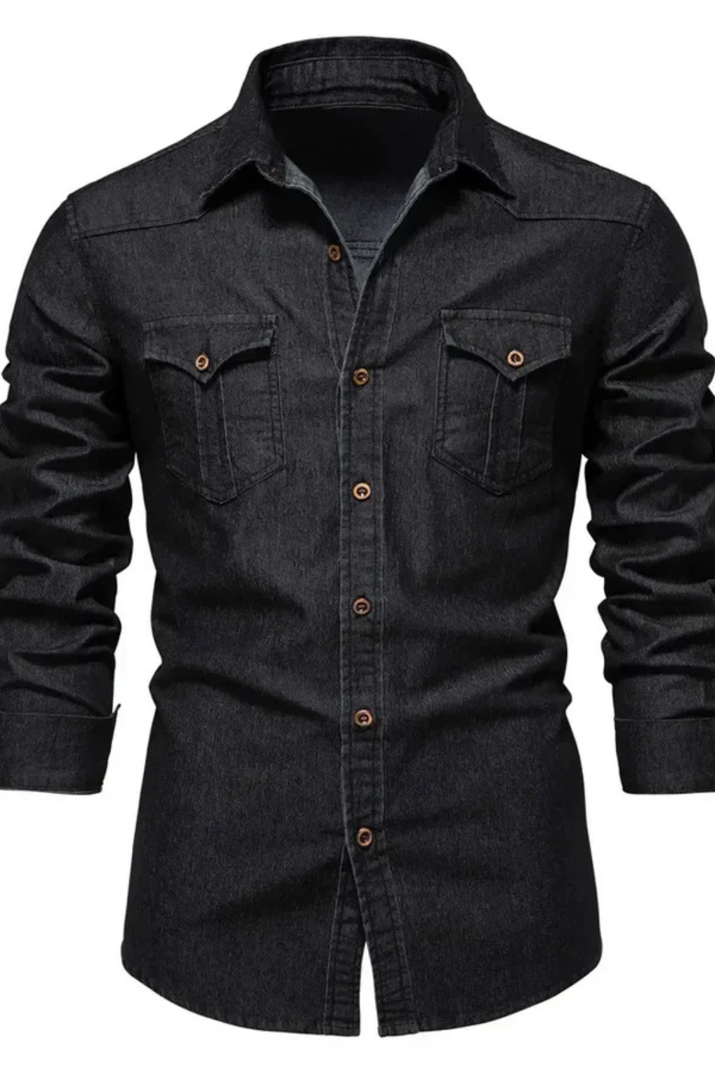 Denim Long Sleeve Men's Shirt UK – Smart Casual & Holiday & Resort Wear