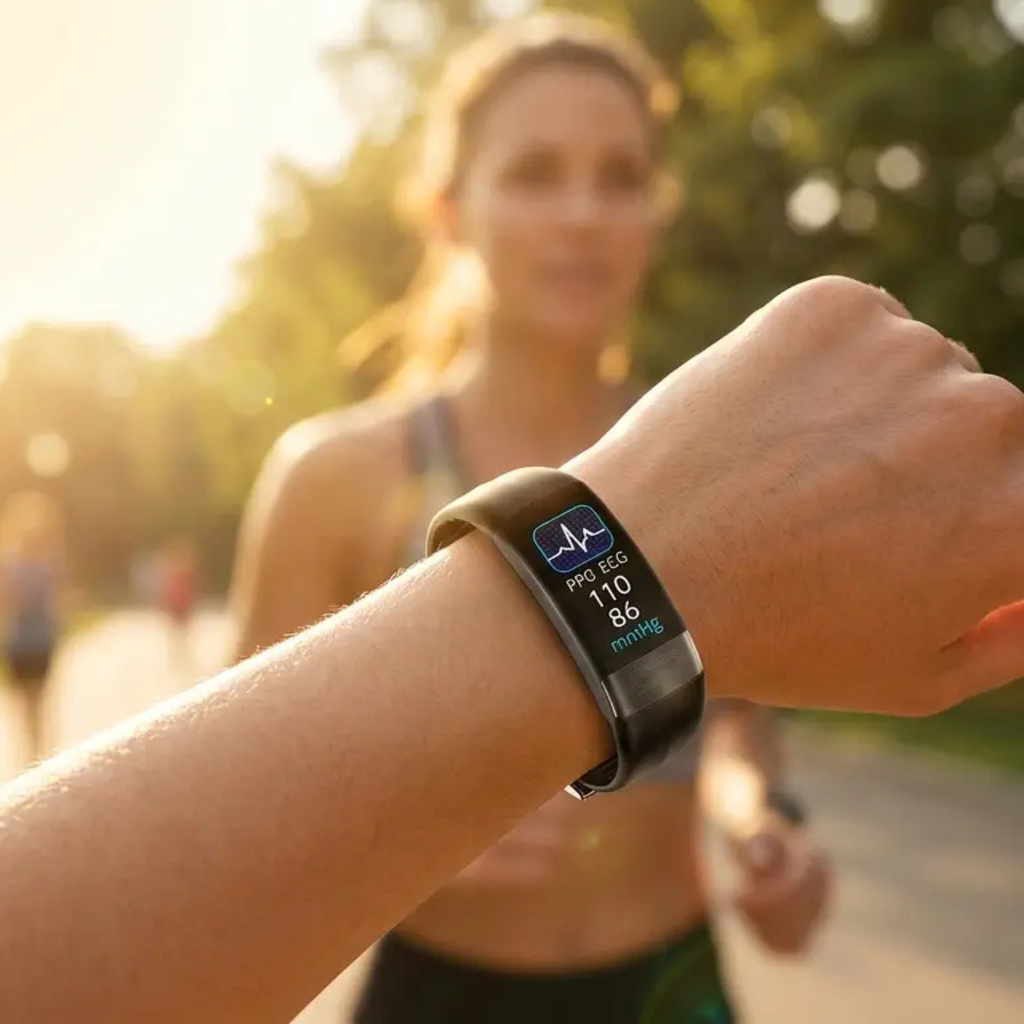 Smart Bracelet Blood Pressure Monitor EKG, Heart Rate – Fitness Tracking, Sleep Monitoring