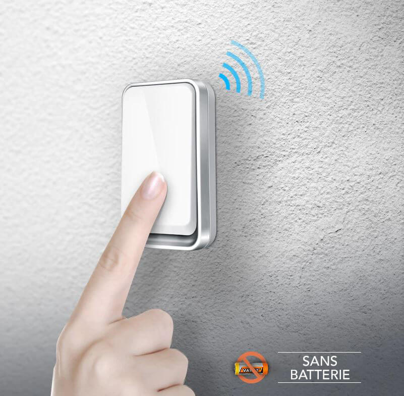 Smart Doorbell - Wireless, Battery-Free, Waterproof