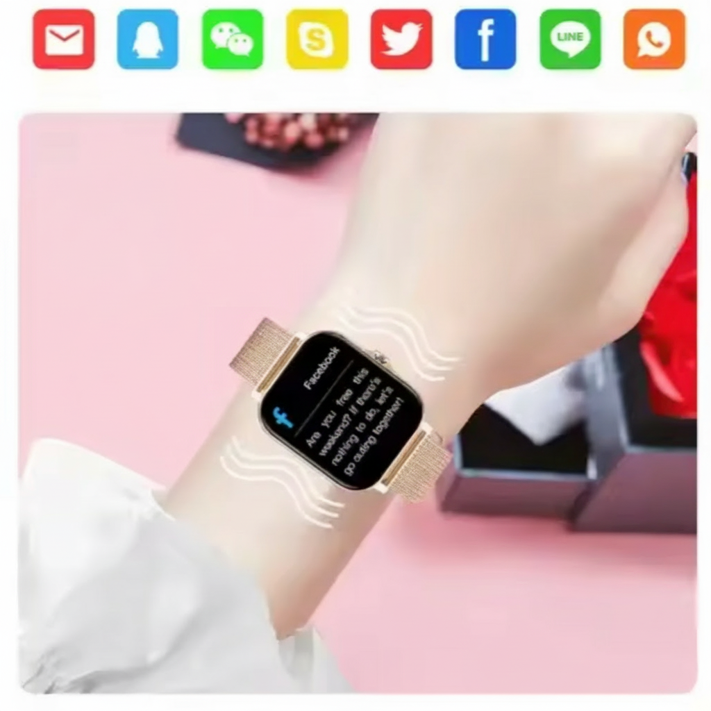 Smartwatch for Women, Elegant Design, Health Monitoring – Fitness, Everyday Use