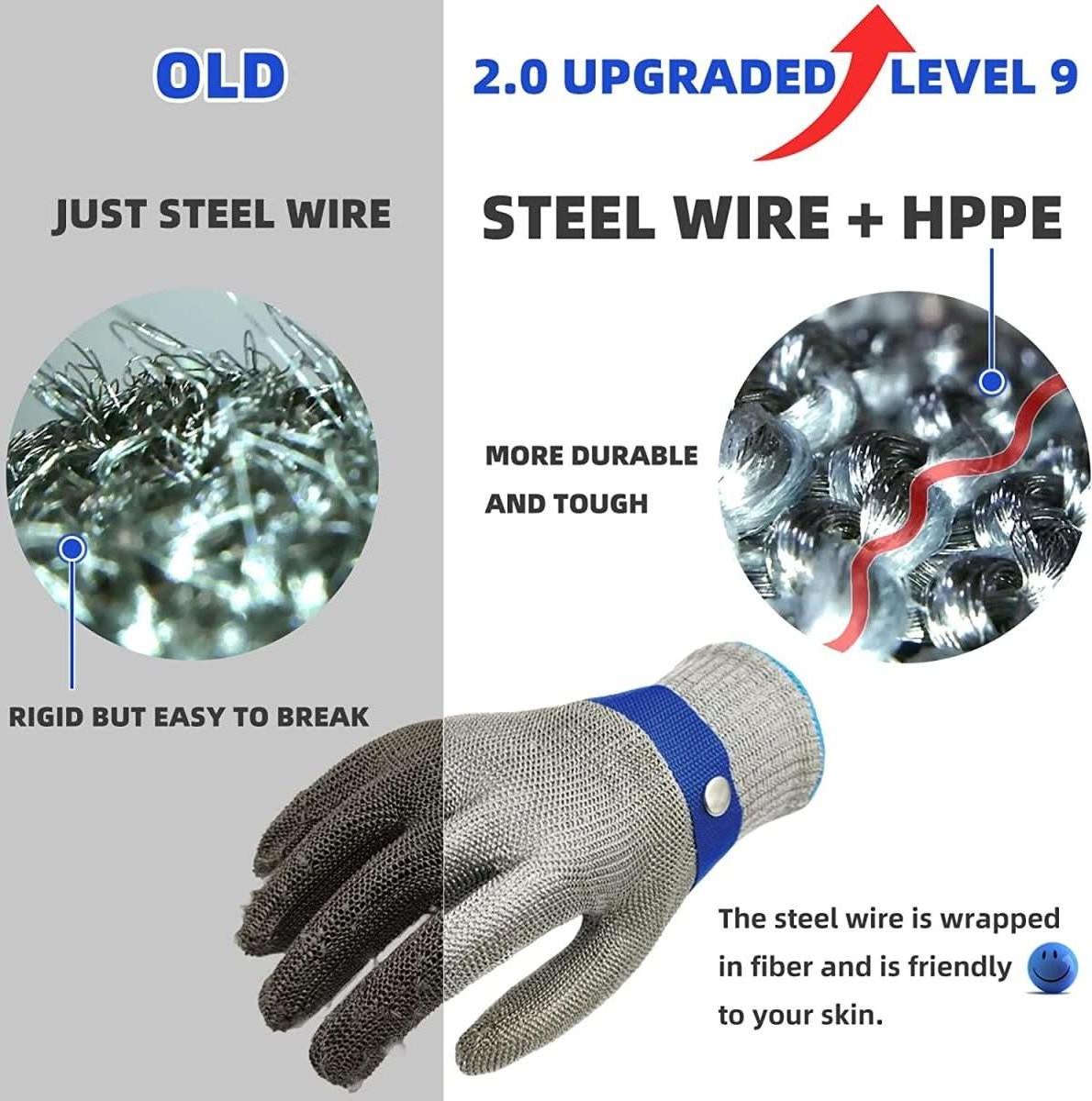 Stainless Steel Safety Gloves with Maximum Cut Resistance – Workshop, Home Repair