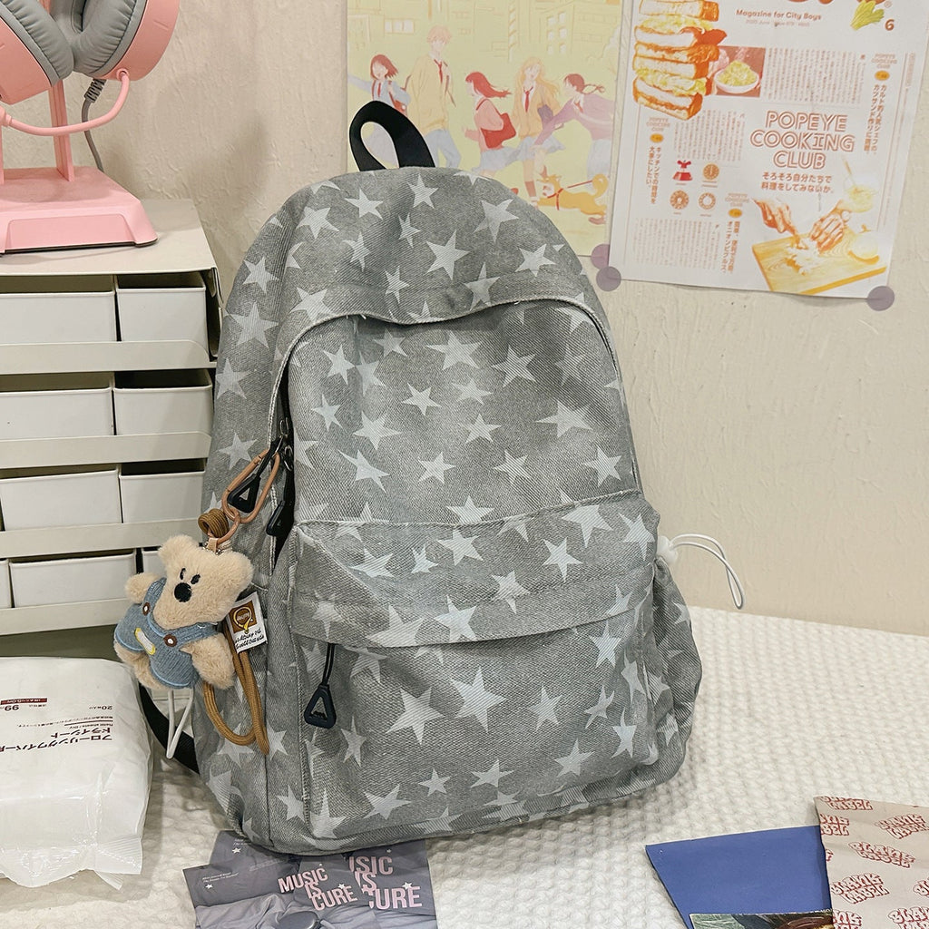 Star-Patterned Outdoor Backpack – Camping, Travel