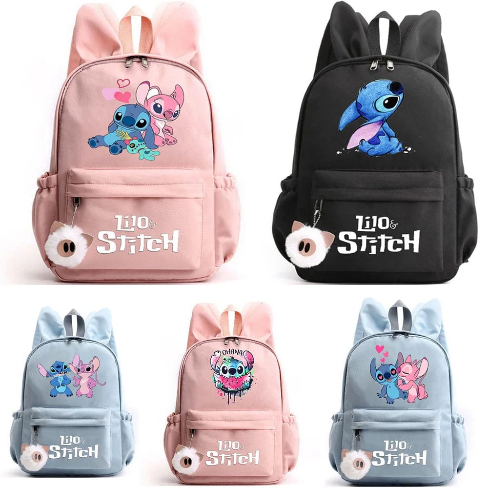 Stitch Backpack for Kids - Keychain Included - Back to School