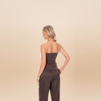 Strapless Cotton Blend Top for Casual Wear - Women's Fashion Blouse