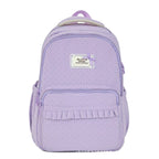 Stylish Ruffled Polka Dot Backpack – School, Travel