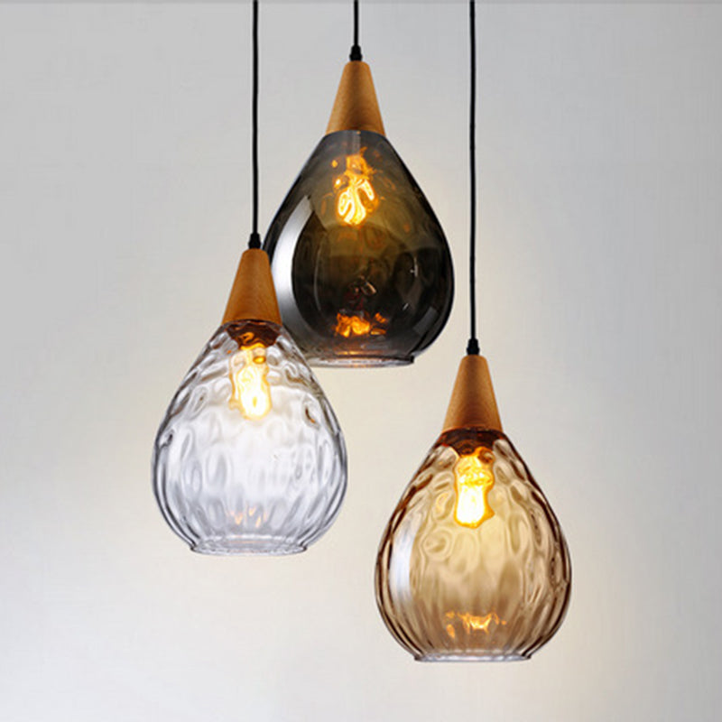Stylish Teardrop Glass Pendant Light – Home Decor, Ambient Lighting