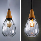 Stylish Teardrop Glass Pendant Light – Home Decor, Ambient Lighting