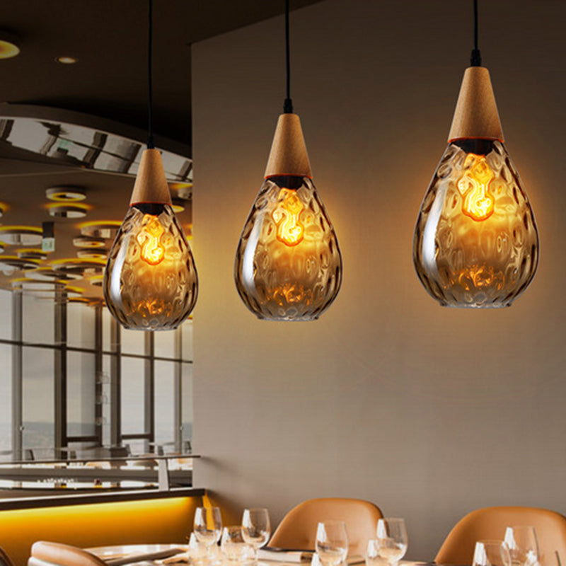 Stylish Teardrop Glass Pendant Light – Home Decor, Ambient Lighting