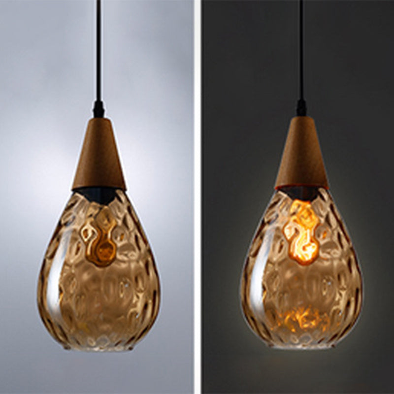 Stylish Teardrop Glass Pendant Light – Home Decor, Ambient Lighting