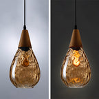 Stylish Teardrop Glass Pendant Light – Home Decor, Ambient Lighting