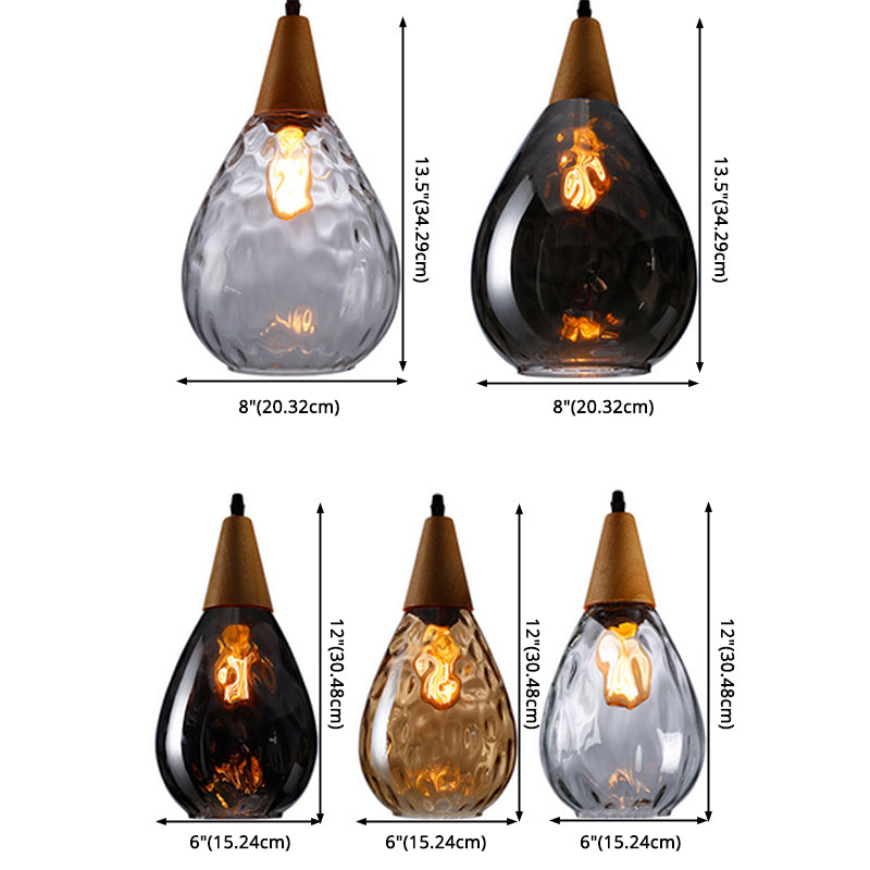 Stylish Teardrop Glass Pendant Light – Home Decor, Ambient Lighting