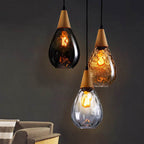Stylish Teardrop Glass Pendant Light – Home Decor, Ambient Lighting