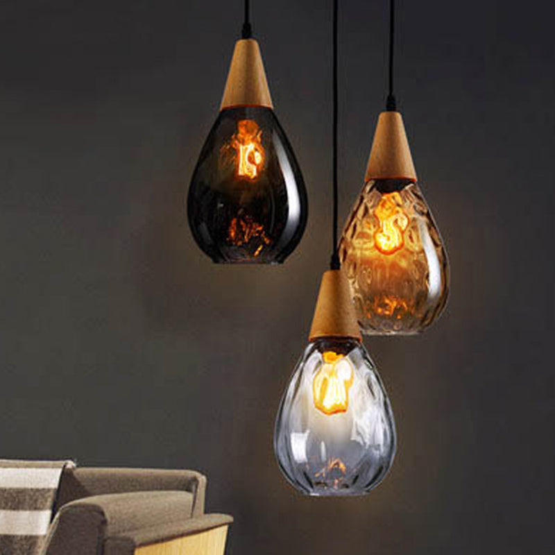 Stylish Teardrop Glass Pendant Light – Home Decor, Ambient Lighting