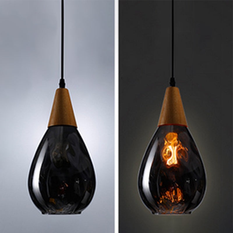 Stylish Teardrop Glass Pendant Light – Home Decor, Ambient Lighting