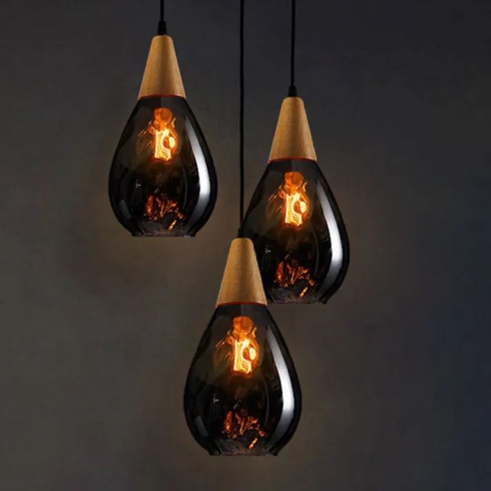 Stylish Teardrop Glass Pendant Light – Home Decor, Ambient Lighting