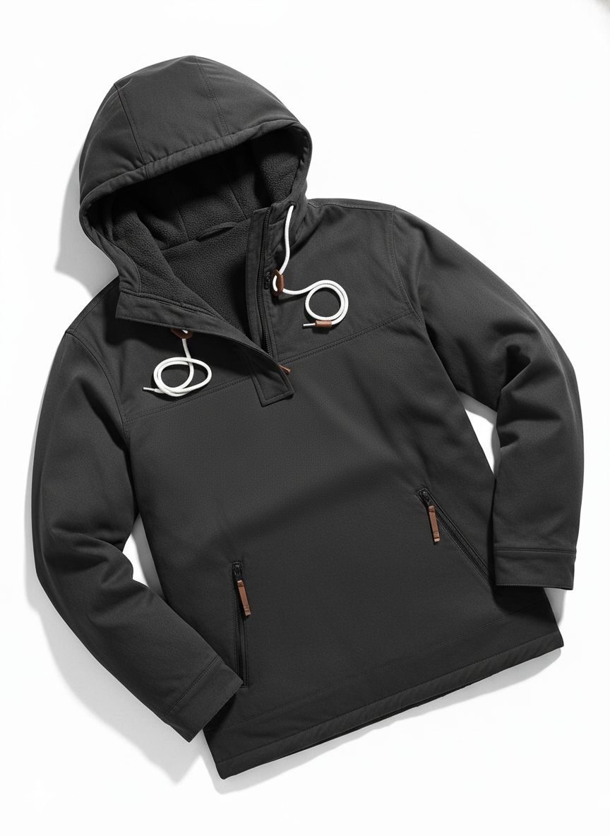 Stylish Winter Hoodie for Men - Warm Fleece Material