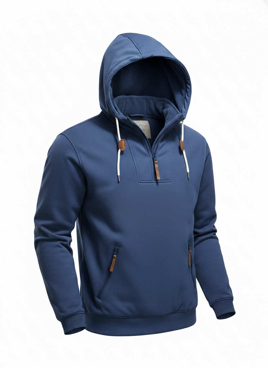 Stylish Winter Hoodie for Men - Warm Fleece Material